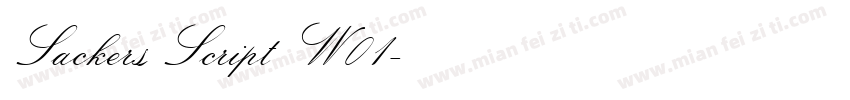 Sackers Script W01字体转换